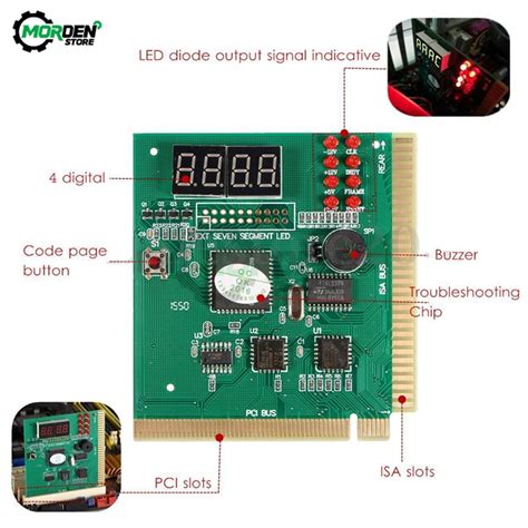 4 Digit LCD Display PC Analyzer Diagnostic Post Card .